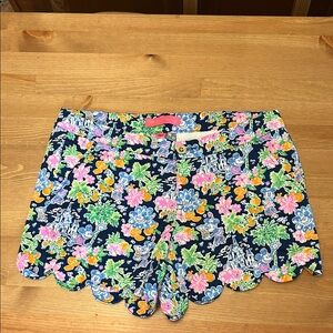 Lilly Pulitzer Disney Navy Floral Shorts